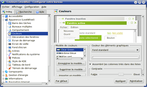 Config couleurs